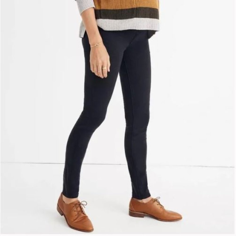 NWT Madewell Maternity Over The Belly Skinny Jeans Preppy Black Lunar Wash Women - Picture 3 of 5